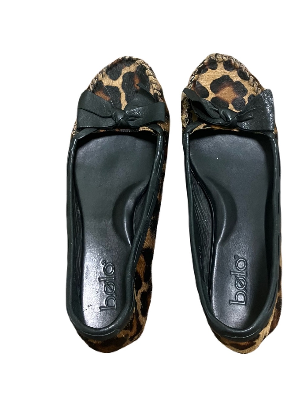 Leopard print flats